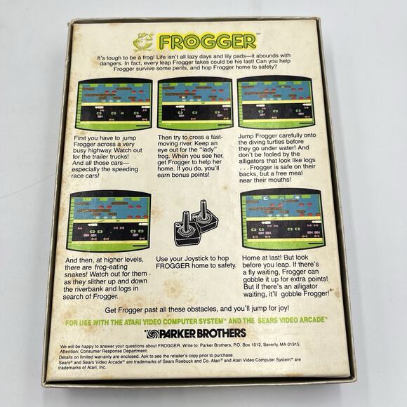 Frogger (Atari 2600) Game CIB Complete - Picture 12 of 14